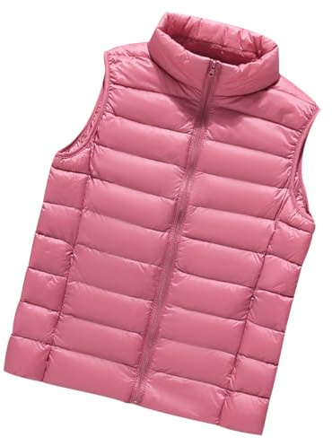 Doudoune Legere sans Manches Femme Gilet Duvet Femme Veste Doudoune Légère Fine sans Manche Femme Gilet Matelassé sans Manches Femme Blouson Rembourré Manteau sans Manche Femme Sleeveless Vest Women