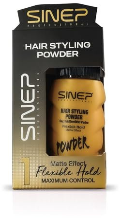 SINEP POWDER WAX 20gr | Volumen Puder Haare - Haarpuder Männer für Flexiblen Halt und Natürliches, Mattes Finish - Leichte, Nicht Fettende Formel - Based Texture Powder für Alle Haartypen - 20g