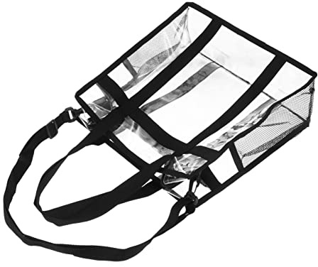 SOIMISS Paquet à Disques Étanche Transparent En Pvc Multifonctionnel, Paquet à Bandoulière Élégant, Rangement Pour Disques Vinyles, Usage Quotidien, Voyages Et Shopping, Taille Compacte