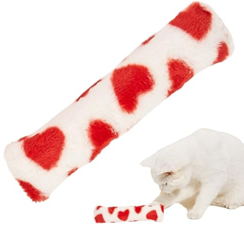 Xistuoz Kattleksakskudde | Katt kramar kärlek stil plyschleksaker, stimulerande lek, inomhus kattunge träningsspel, kattunge berikning med skallra papper för uttråkade husdjur