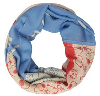 s.Oliver Loopschal aus Viskose mit Snoopy® Artwork royalblau ONESIZE