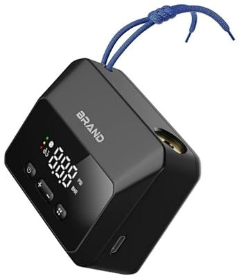 Gaethra Mini Bomba de Aire Bicicleta, 130 PSI Inflador Electrico Bicicleta con Manómetro, Apagado Automático, Hinchador Electrico, para Bicicleta de Carretera, Eléctrica, MTB y Urbana