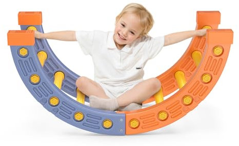 Telaio da Arrampicata per Interni a Partire da 1, Materiale plastico di Sicurezza, Triangolo da Arrampicata Montessori, Arco da Arrampicata e Altalena, semicerchio + Copertura in Tessuto