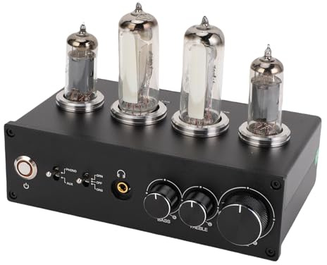 Garosa T9 Tube Phono Preamp Mm MC Turntable Preamplifier för Skivspelares Telefon Surfplatta Pc Mp3 (EU -plugg)
