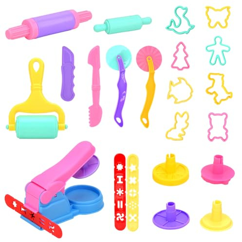 ZesGlyxyr Pasta da Modellare per Plastilina, Accessori per la Pasta da Gioco, Utensili per Plastilina, Attrezzi da Modellismo per Modellare, Set Regalo Giocattolo per Bambini