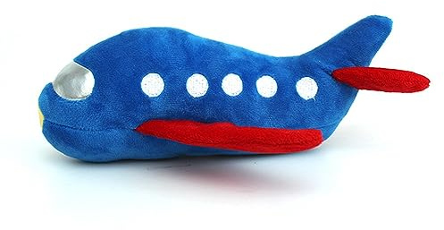 Zerodis Plush Airplane Dog Toy, Interactive Squeaky Chew for Anxiety Relief and Care, for Cats and Dogs