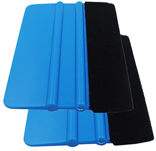 Gebildet Spatola Professionale con Feltro AntiGraffio per Installazione Pellicole da Window Film Car Wrapping Vinile della Tinta Installazione Tool(2 Pezzi)