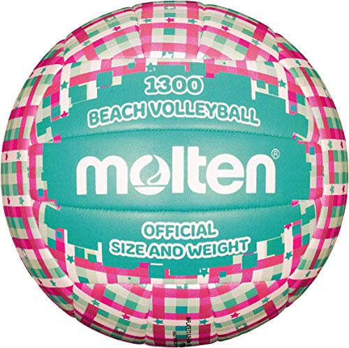 Molten VB1300 Beachvolleyboll, Cyan/Green, 5