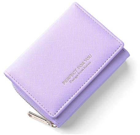 Borsellino da donna, Portafoglio da donna, Portafoglio da donna, Portafoglio da donna con grande capacità, Portafoglio da donna elegante e dolce con grande tasca per monete Viola