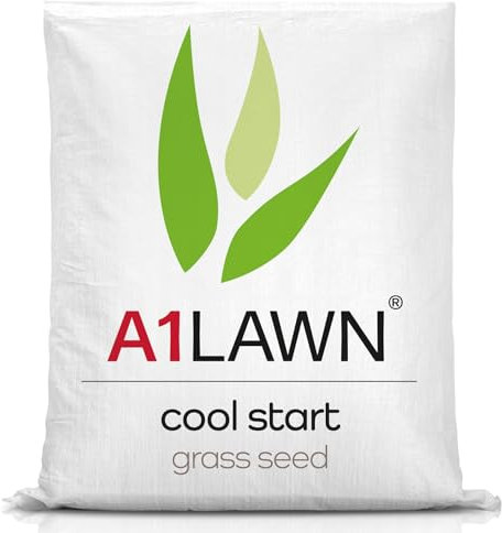 A1 Lawn, Cool Start Grass Seed Mix - Germinates in Low Temperatures, Hard-Wearing Sports Quality, DEFRA & FERA Certified, 5kg