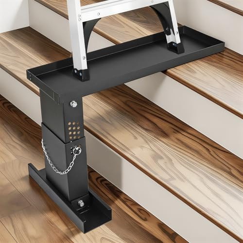 Toriexon Ladder Extender Pro, Ladder Stabilizer High Strength, Ladder Leveler 13.4”-19” Adjustable Height Range for Single and Extension Ladders