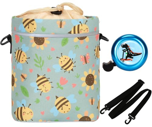 LOCAL LION Panier Velo Enfant avec Bandoulière Amovible, Sacoche de Guidon de Vélo pour Enfant, Sac de Guidon Coloré pour Trottinettes, Vélos D'équilibre, Tricycles