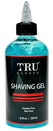 TRU BARBER Shaving Gel for Men, Straight razor shave, Perfect edging and smooth shaving