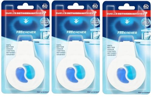 Finish Dishwasher Freshener 60 washes Pack of 3 Fresh Scent Odour Control Bad Smell Eliminator Long Lasting Deodorant with Welari Thank You Card | (3pack) (3kg)