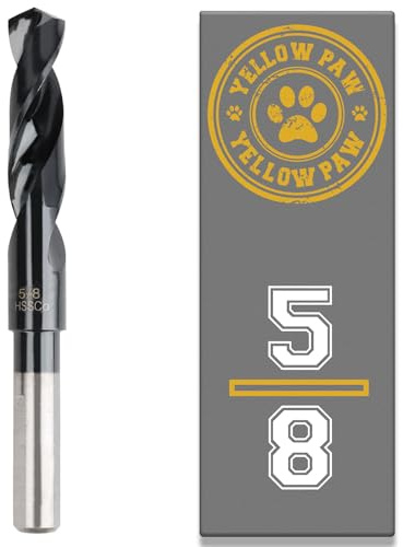 5/8 Inch Drill Bit for Metal - Industrial Grade M35 Cobalt Titanium Aluminum Nitrite - 5/8 Diameter & Total Length of 6 with Working Length of 3 Easily Drill Into Metal, Steel, & Aluminum