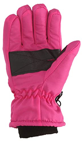 Windproof Girls Boys Snowboarding Ski Gloves Size Kids M/L Skating Outdoor Warm Winter Snow Kids Gloves Mittens Children Mitten Toddler Cute Winter Gloves for Girls Cool Designs (Hot Pink, M)