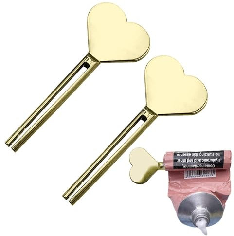 Chiave del tubo del dentifricio - Tasto di spremitura del dentifricio | Rullo del tubo di spremitore di dentifricio | Whinger a tubo a rulli in acciaio inossidabile a 2 pezzi | Chiave di spremitore de