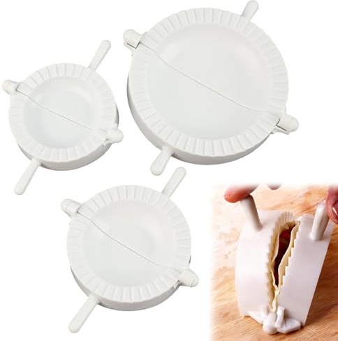 Set De 3 Moldes Para Raviolis De Grado Alimenticio – Perfectos Para Hacer Empanadas, Mini Calzones Y Postres, Fáciles De Usar Y Apto Para Lavavajillas，maquina De Empanadas，molde Empanadillas