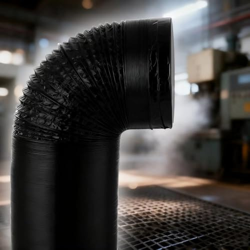TAJMDGW Flexible Exhaust Fan Hose 6 8 10 16 20 Aluminum Foil Range Hood Ventilation Duct, Insulated Duct Hosing For Air Conditioner Greenhouse Blower(L 5m(16ft),D 40cm(16))