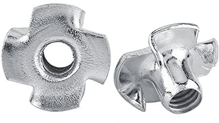 Akozon T Dado 4 Griffe, M3 - M8 Dadi in T Zincato 4 Pinze a T Pin Fasteners 50 pz(M6)