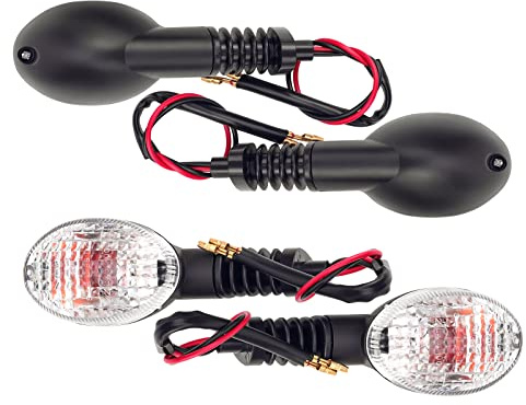 Road Passion 2 Pares Motocicleta Luz de señal de giro Compatible con YAMAHA XT660X 2004-2014/ XT660R 2004-2014/ MT-03 2006-2012