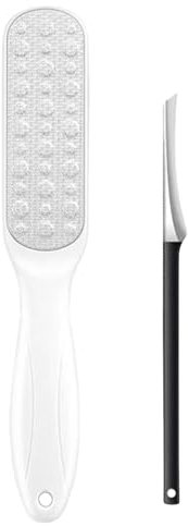 Yulokdwi Raschietto per calli, raschietto per piedi,Rimozione della pelle morta dei piedi 2 pezzi | Strumento per la rimozione del callo del piede per uomini e donne, strumenti per pedicure