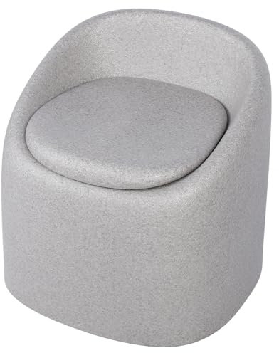 Bedside Commode, Portable Toilet Bedside Commode Chair with Bucket and Lid, EPP Toilet Chair, Potty Chair, Multifunctional Shower Chair for Elderly Pregnant Women, Gray