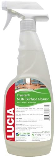 Lucia Multi Surface Cleaner, pH Neutral, Fragrant, Professional Grade, Christeyns Clover (6 x 750ml)