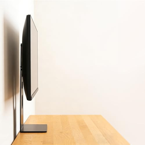 Support de Moniteur d'ordinateur Ultra Fin pour Bureau - Support Mural pour écran de 13 à 34 VESA 75/100 - Ports de câble orientés vers Le Bas pour maximiser Votre Espace de Bureau utilisable