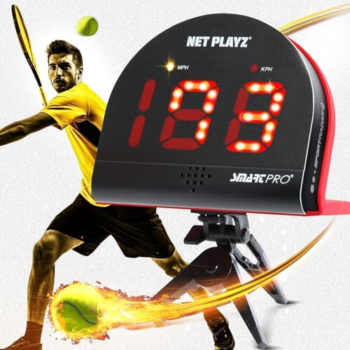 Pistole Radar da Tennis, sensori di velocità a Mani libere, per misurare la velocità della Racchetta e della Palla, Gadget e Attrezzatura ad Alta Tecnologia per Giocatori di Tennis