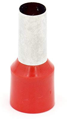 AWG 2 / 35mm2 Copper Wire Crimp Connector Insulation Ferrule Terminal End Cord Red 200 Pcs