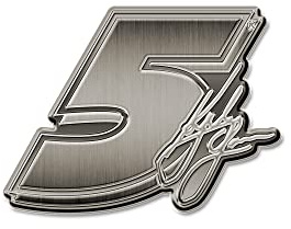 NASCAR Rico Industries Kyle Larson Antique Auto Emblem Antique Nickel Auto Emblem for Car/Truck/SUV