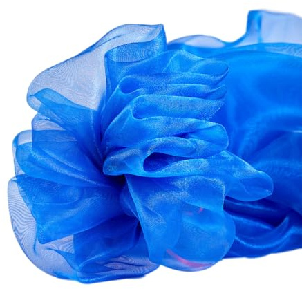 3 m x 150 cm Organza-tyger för sömnad metervara organzapyg dekorativt tyg kläder för gör-det-själv hantverk hantverk hantverk gardiner dukar bröllop fest kläddekoration, kungsblå