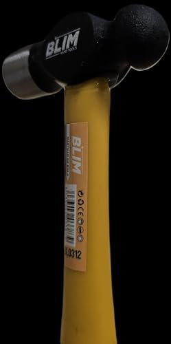 Blim Martillo de Bola - Peso 340 Gr - Cabeza de Acero Forjado - Mango de Fibra de Vidrio - Color Negro marca