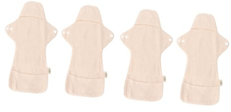MAGICLULU 4 Piezas almohadillas mamá compresas menstruales reutilizables diarios Toalla sanitaria lavable toalla higiénica portátil toalla sanitaria tela Núcleo central