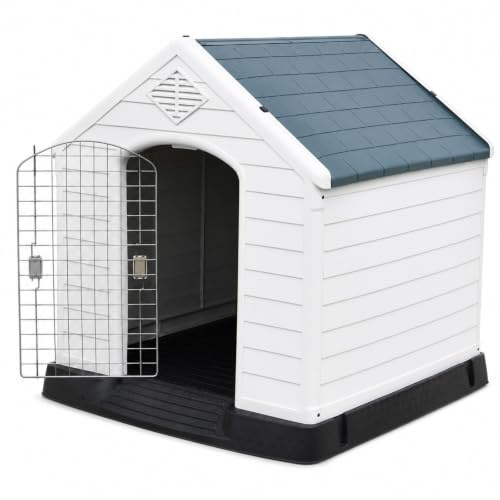 Dog Kennel House | Weatherproof Outdoor Indoor Pet Shelter Home