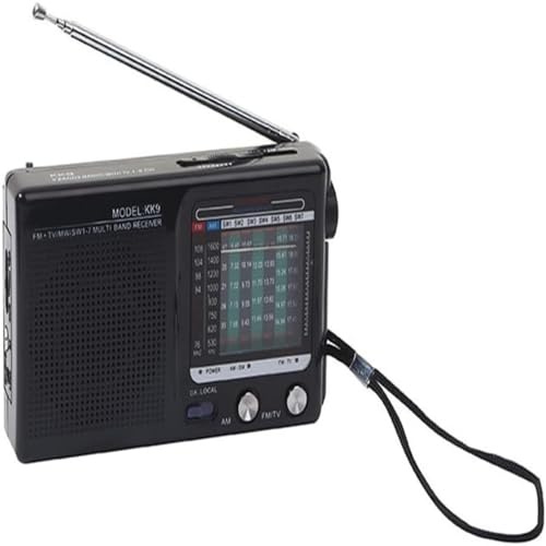 Radio, handhållen mini-radio med teleskopantenn, tydligt ljud och bärbar bekvämlighet
