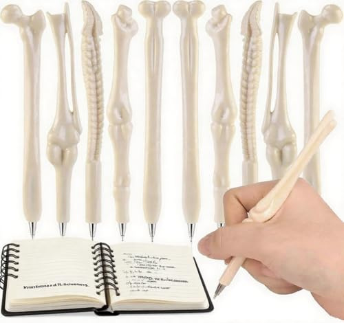 Paquete de 10 bolígrafos ovalados ergonómicos, instrumentos de escritura retráctiles de plástico con punta media, regalo para enfermeras, médicos, uso en oficina, cuadernos médicos