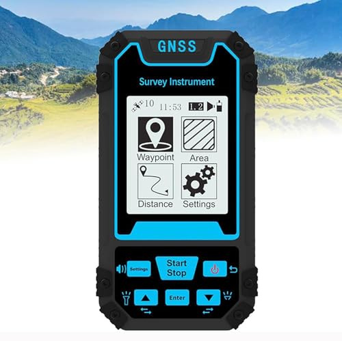 Misuratore di terra, attrezzatura portatile per rilevamento GPS con schermo LCD da 2,8 pollici, strumento di misurazione dell'area ricaricabile per silvicoltura e agricoltura