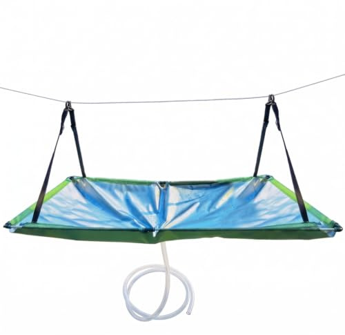 Regnsamlare med filter och slang, regnfångare, regnvattensamlare utomhus för trädgård, växthus, gräsmatta, balkong, camping