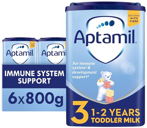 Aptamil 3 Toddler Baby Milk Powder Formula 1-2 Years 800g (Pack of 6)