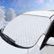 Frontscheibenabdeckung Auto, Windschutzscheiben Abdeckung, Hochleistungs Ultra Dick Schutzabdeckung Schnee EIS Frost Staub Wasserbeständig UV, Flexible Größe für SUV LKW Auto