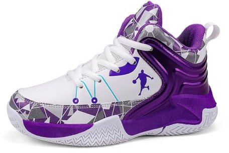 Ucilxi Chaussures de Basket pour Grand Enfant Adolescent, Antidérapantes Respirantes Confortables pour Garçons et Filles