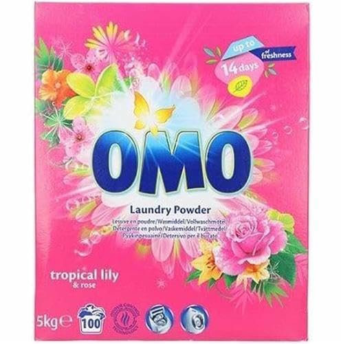 OMO Waschpulver Tropical Lily, 5 kg, 100 Waschladungen