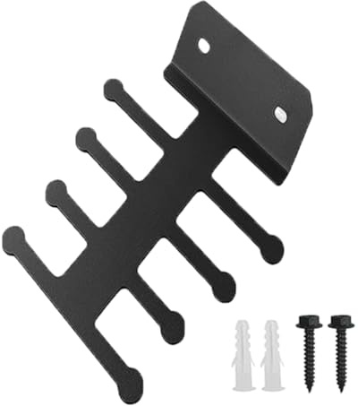Yulokdwi Soporte Para Bandas De Resistencia | Organizador De Metal Multifuncional Para Uso Intenso | Soporte de Pared para Barra de Gimnasio y Garaje - para Rutina de Entrenamiento Fitness y