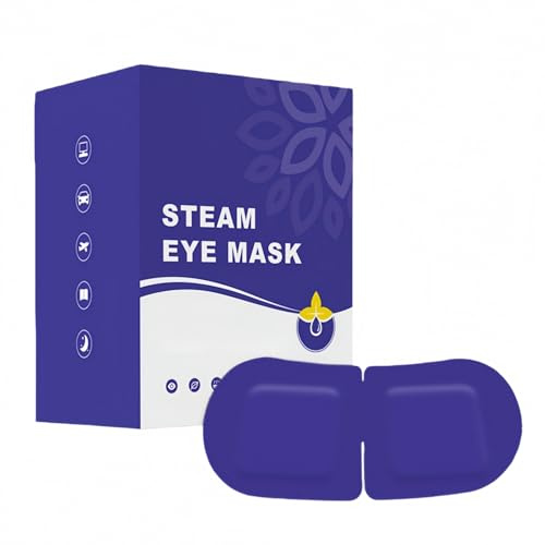 10PCS Lutein Steam Eye Mask, Steam Eye Mask for Eye Fatigue, Disposable Self-Heating Steam E/ye Mask, Instant Warmth for Dry & Tired Eyes, E/ye Ma/sk Massager for Ey/e Fatigue, Ey/e Ma/sk for Sleeping