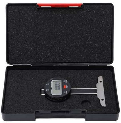 Medidor de profundidad electrónico Pantalla digital de alta precisión Medidor de profundidad de varilla delgada USB Rango de 0 50,8 mm Herramienta de medición de precisión