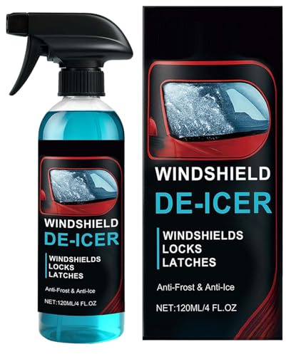 Spray de Hielo para automóvil: removedor de Escarcha de claridad instantánea, descongelador de Parabrisas anticongelante, líquido para derretir Nieve de acción rápida, Estuche de Accesorios para