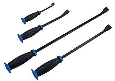 US PRO 6766 Lot de 4 Pieds-de-biche de Protection, Bleu/Noir