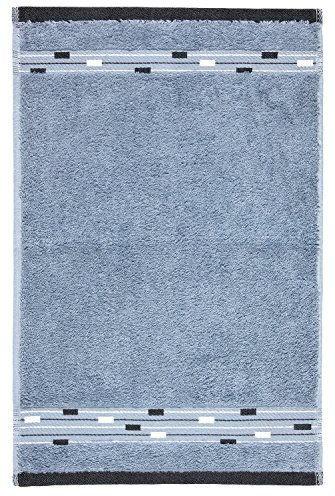 frottana Magic guest towel 30 x 50 cm made of 100 % cotton, bluestone